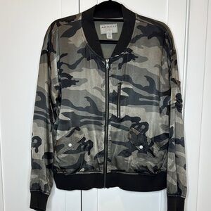 Marrakech Satin Camo Bomber Jacket